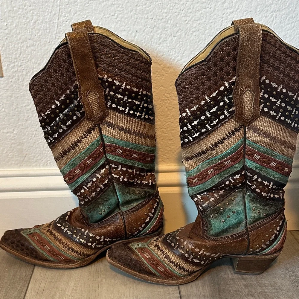 Corral Multicolor Western Heeled Boots - Picture 7 of 8